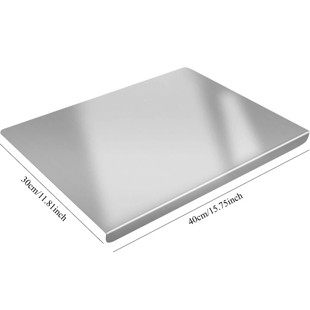 Planche Inox Pro – Découpe & Pâtisserie Polyvalente en acier inoxydable pour cuisine professionnelle