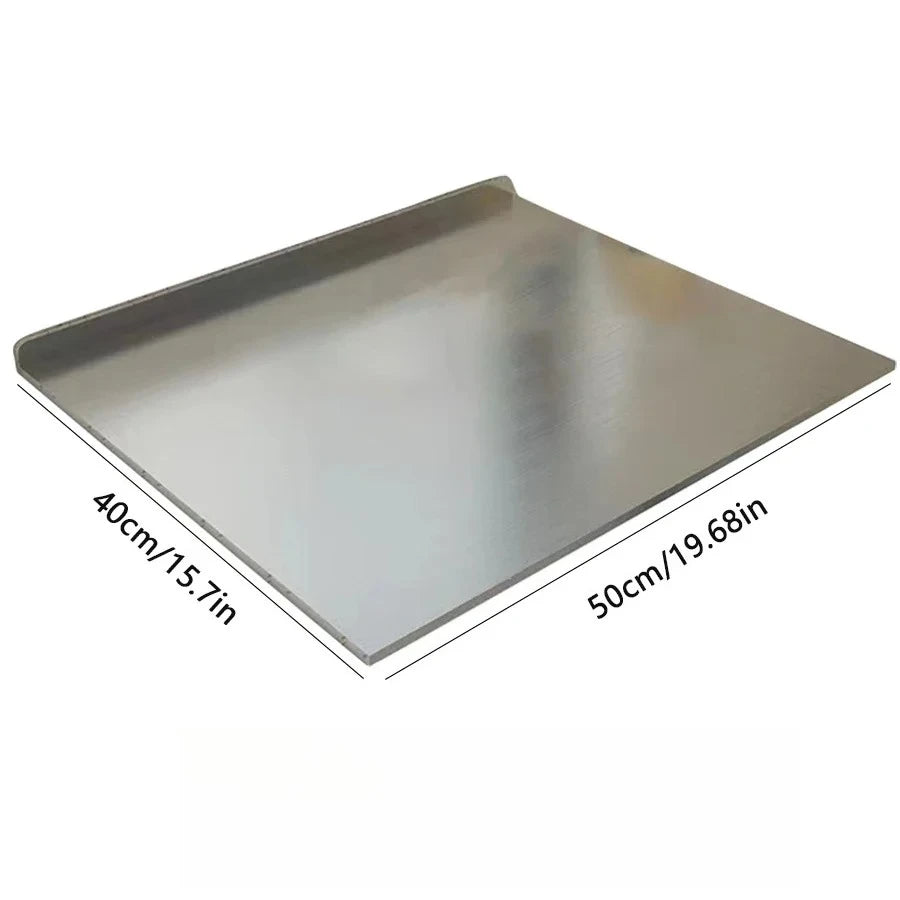 Planche Inox Pro – Découpe & Pâtisserie Polyvalente de 50cm x 40cm, idéale pour la préparation culinaire