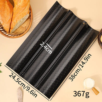 Plaque à Pain – Antiadhésive en Acier Carbon pour Four avec dimensions de 38 cm x 24,5 cm