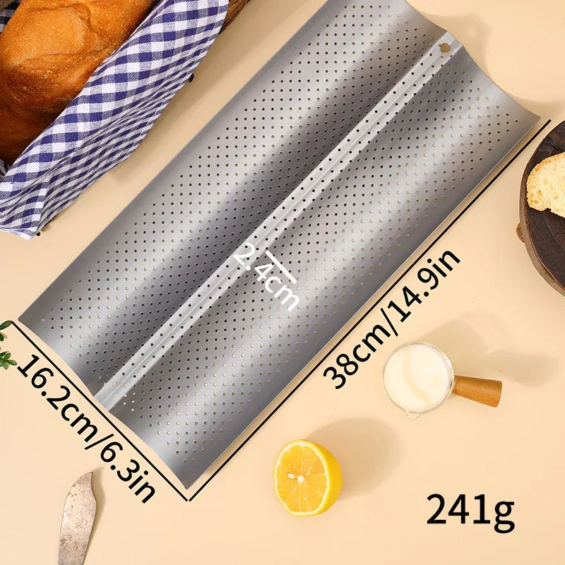 Plaque à Pain – Antiadhésive en Acier Carbon pour Four, idéale pour cuire des pains dorés et croustillants.