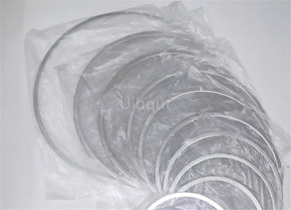 Lot de plaques de cuisson pour pizza antiadhésive en aluminium filet métallique sans couture, parfaites pour la cuisson.