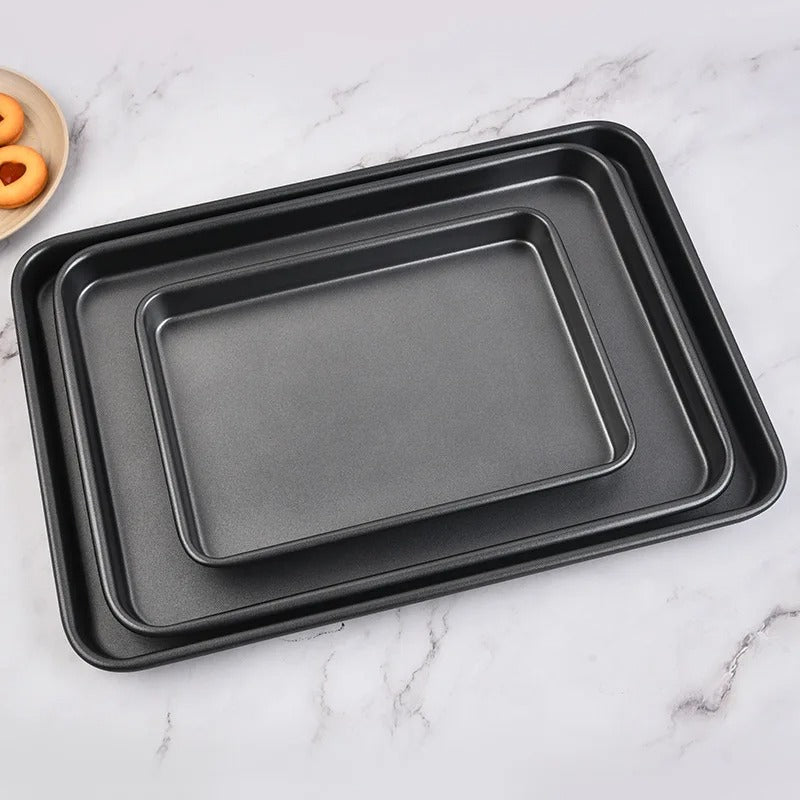 Plaque de cuisson rectangulaire pour four antiadhésive en acier carbone pour  gâteaux et cuisson homogène