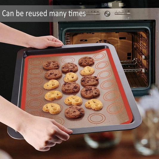 Plaque de cuisson  pour four antiadhésive en acier carbone pour biscuits, gâteaux et cuisson homogène