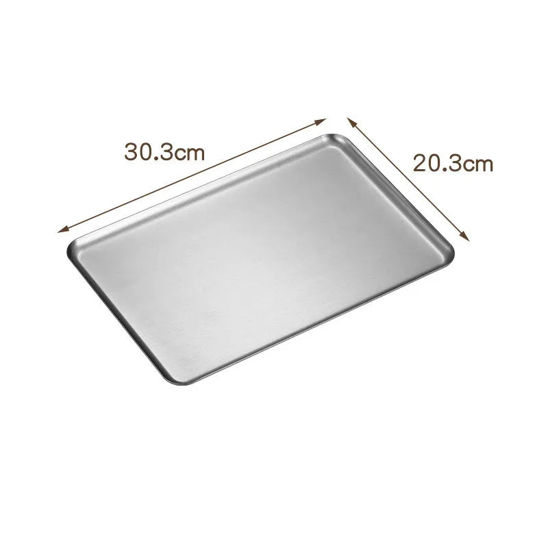 Plateau Inox Multi-Usage – 4 Tailles – Pratique & Durable avec dimensions 30 3 cm par 20 3 cm