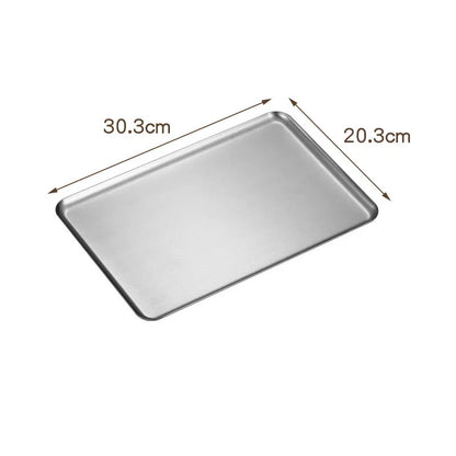 Plateau Inox Multi-Usage – 4 Tailles – Pratique & Durable avec dimensions 30 3 cm par 20 3 cm