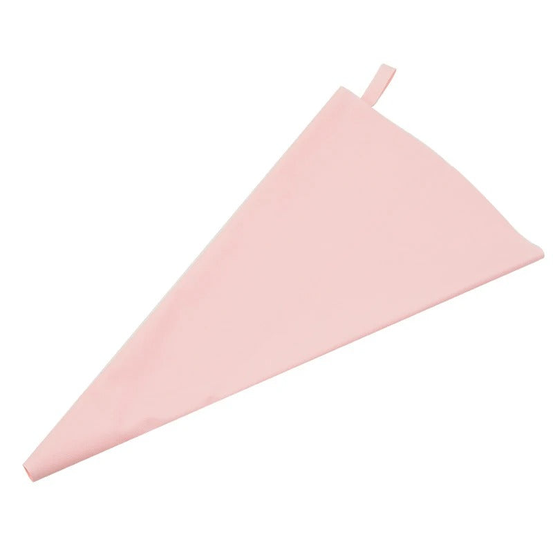 Poche à Douille en Silicone pour Décoration Pâtissière de couleur rose, idéale pour créer de jolis desserts