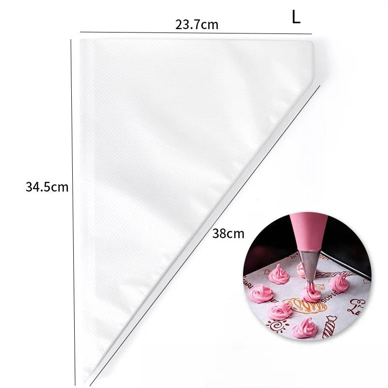 Poche à douille jetable en plastique de 34,5 cm idéale pour décorer gâteaux et pâtisseries