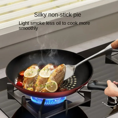 Poêle Antiadhésive avec Couvercle pour Plaques à Induction et Gaz – Cuisson Homogène, idéale pour une cuisine sans effort.