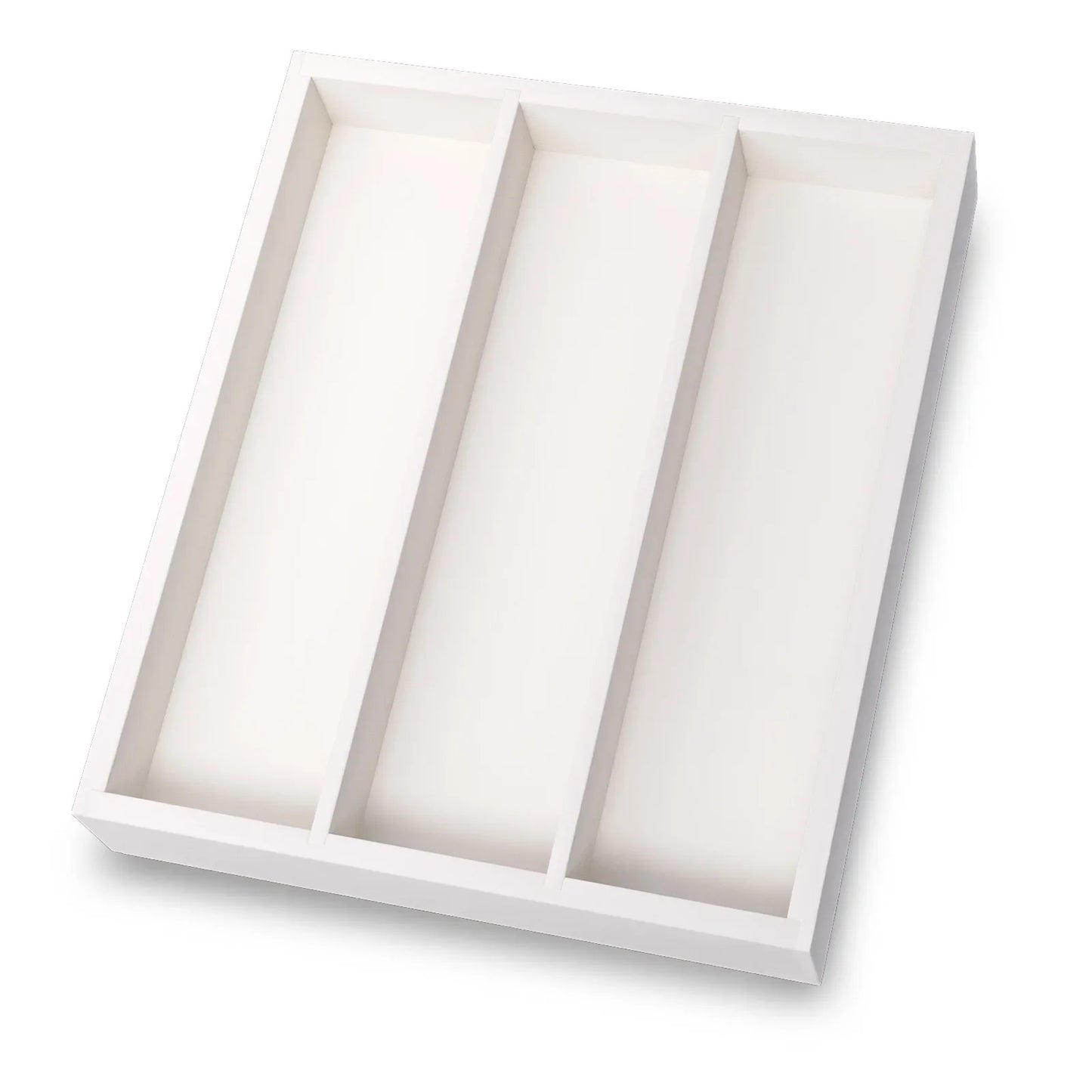 Porte-Couverts de Table Design – Compact et Élégant en plastique blanc avec trois compartiments