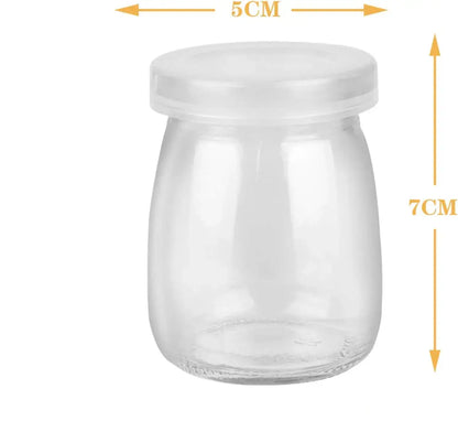 Pots en Verre 200 ml avec Couvercles PE, parfaits pour conserver les aliments et les épices