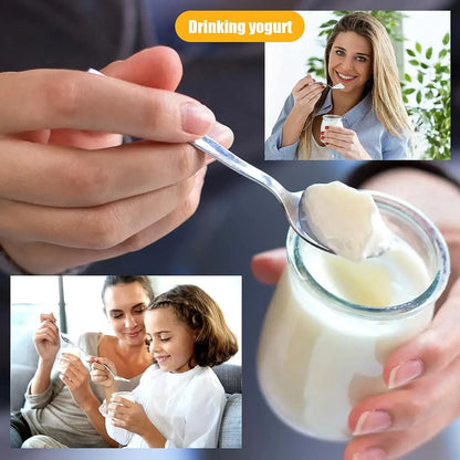 Pots en Verre 200 ml avec Couvercles PE, parfaits pour conserver et déguster des yaourts.