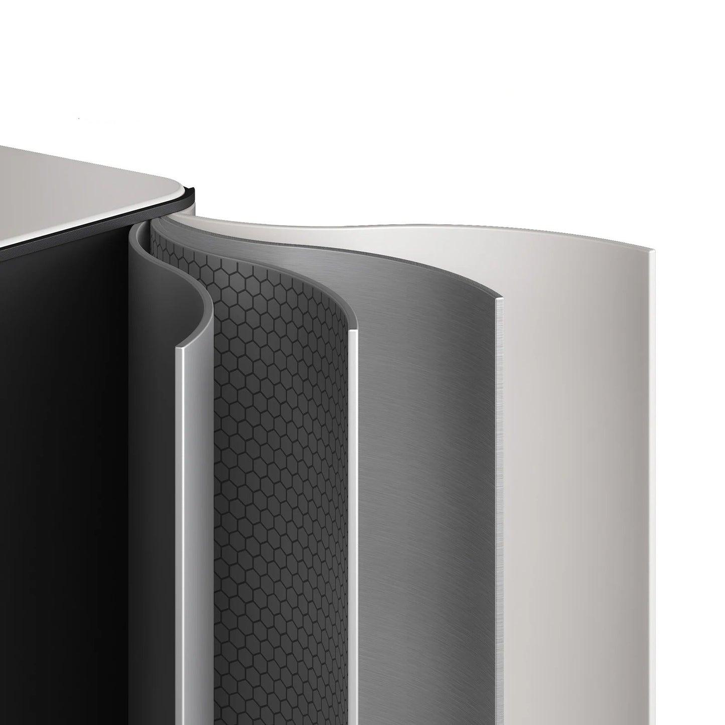 Poubelle de Cuisine 3 Compartiments 45 L en Inox avec design moderne et résistant pour une gestion des déchets efficace