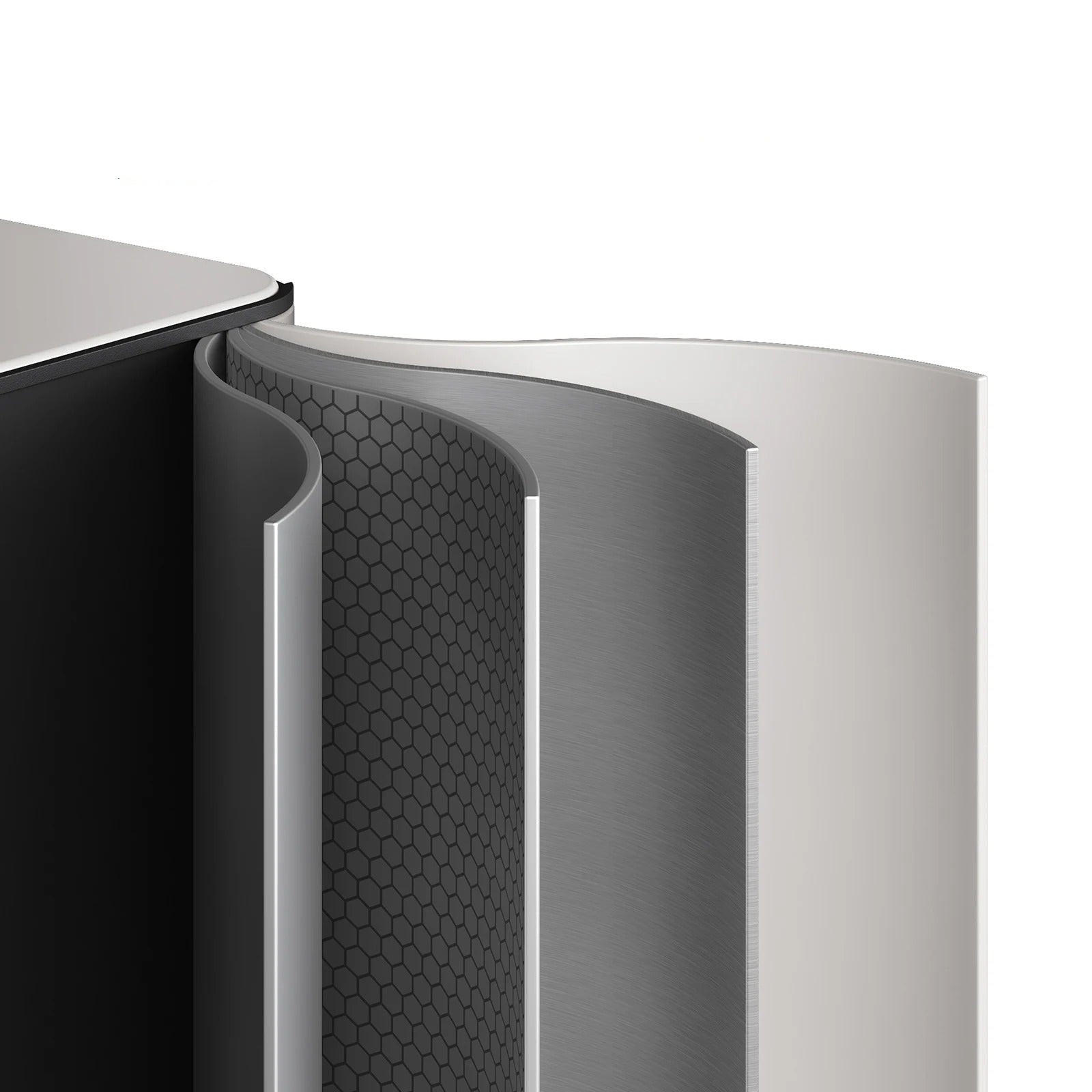 Poubelle de Cuisine 3 Compartiments 45 L en Inox avec design moderne et résistant pour une gestion des déchets efficace