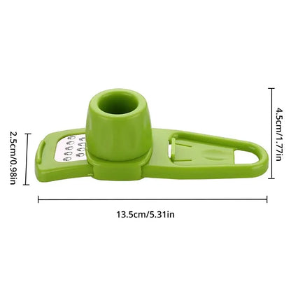 Presse-Ail Manuel de Voyage – Compact, Léger et Pratique de couleur verte avec taille portable
