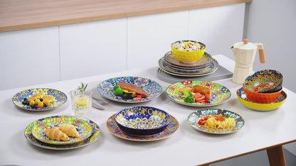 Service de table MALACASA en porcelaine – 24 ou 48 pièces