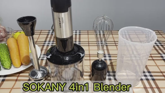 1000W Stainless Steel Electric Blender – Compact & Powerful