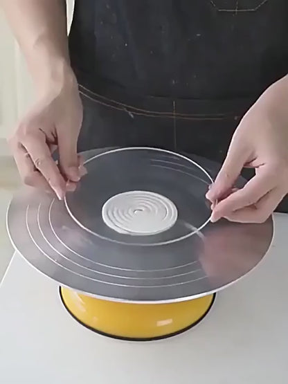 Disque à Gâteau Transparent en Acrylique – 5 à 30 cm