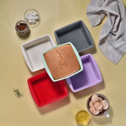 Moule Carré en Silicone – Brownies, Gâteaux & Air Fryer