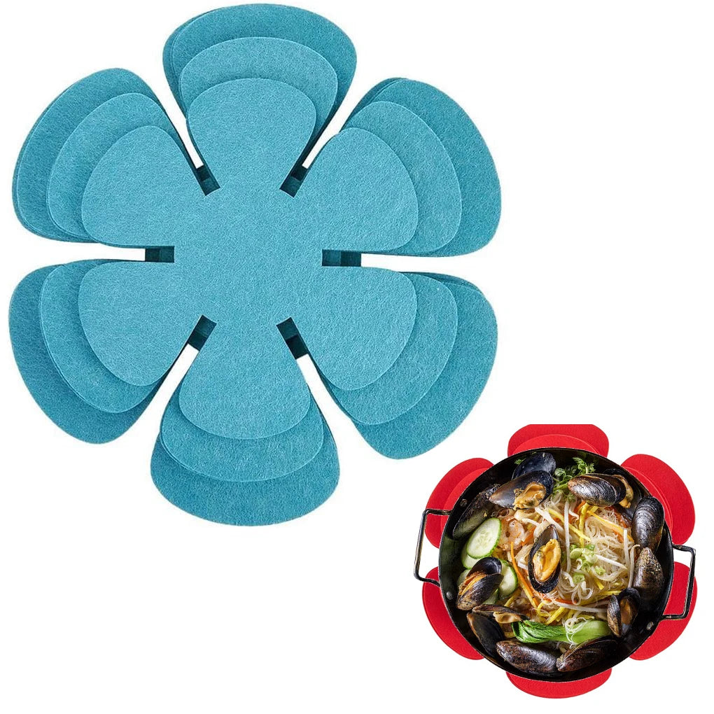 Protecteurs de poêles et casseroles en feutre – Lot de 12 en bleu, idéal pour éviter les rayures