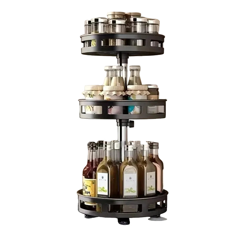 Rangement à Épices Rotatif 360° – 3 Niveaux pour une organisation optimale des épices dans votre cuisine