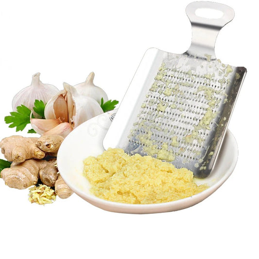 Râpe Inox pour Ail et Gingembre Facile à Utiliser avec ail et gingembre frais pour une cuisine pratique