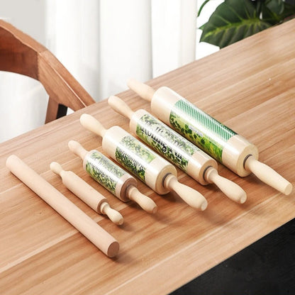 Rouleau à Pâtisserie en Bois avec Poignées – 20 à 45 cm, idéal pour les pâtissiers et amateurs de cuisine