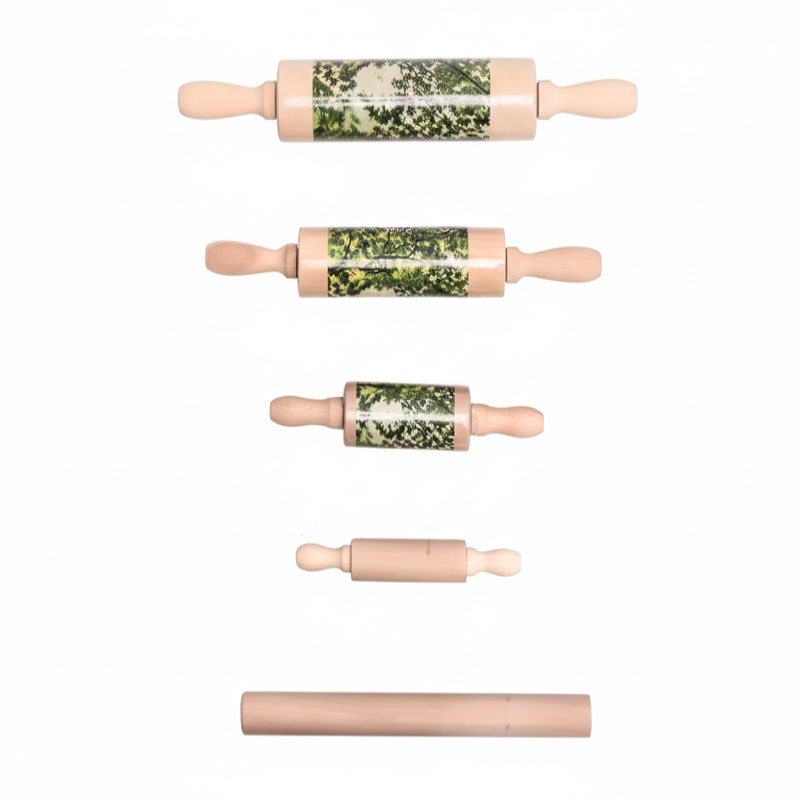 Rouleau à Pâtisserie en Bois avec Poignées – 20 à 45 cm en différentes tailles pour vos créations culinaires
