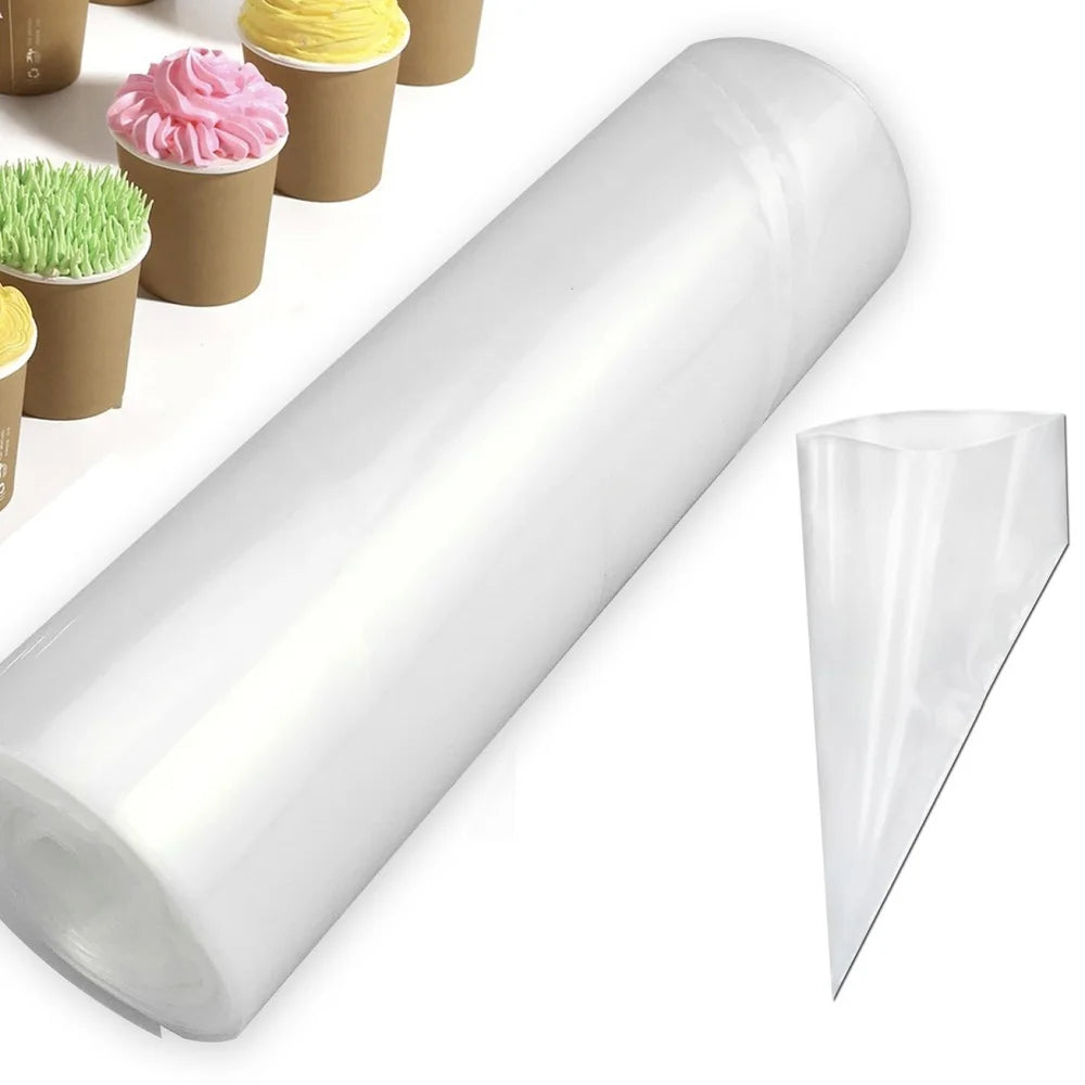 Rouleau de Poches à Douille Jetables – 50 Pièces pour pâtisserie avec des options de décoration de gâteaux