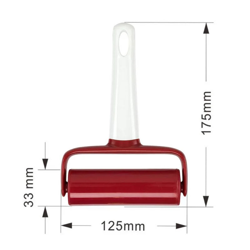 Rouleau Pâtisserie Compact – Plastique Antiadhésif rouge et blanc avec poignée ergonomique