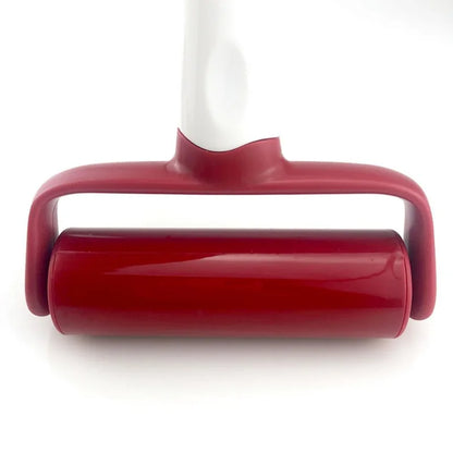 Rouleau Pâtisserie Compact – Plastique Antiadhésif rouge avec poignée blanche pour pâtisserie