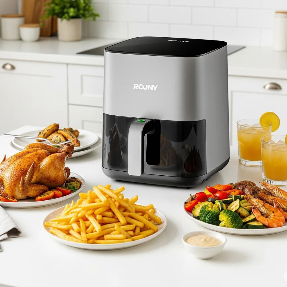 Friteuse sans huile 5 L avec fenêtre de visualisation pour une cuisine saine et pratique