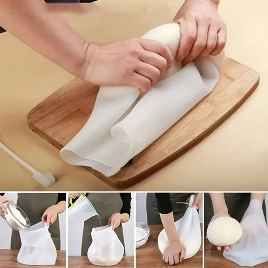Sac Silicone Pétrissage – Ustensile Pâte Facile et Propre utilisé pour pétrir la pâte sur une planche en bois