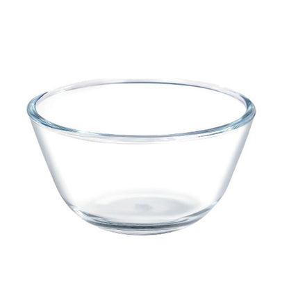 Saladier en Verre Transparent 500 ml à 4,5 L, parfait pour servir salades et préparations culinaires