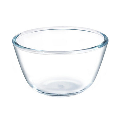Saladier en Verre Transparent 500 ml à 4,5 L idéal pour la préparation et le service de salades