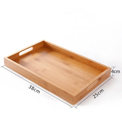 Plateau en Bambou avec Poignées – Service & Déco, pratique et élégant pour servir vos plats.