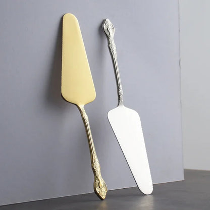 Set Couteau et Pelle à Gâteau Or – Élégant & Durable en acier inoxydable pour les célébrations