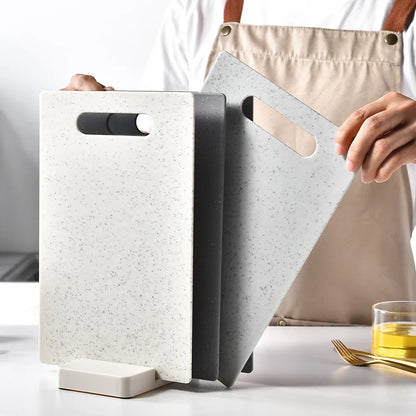 Set de 4 Planches à Découper avec Support – Antidérapantes, Lavables au Lave-Vaisselle pour une cuisine pratique