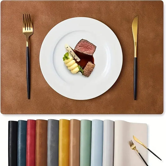 Sets de table design en cuir – Résistants et faciles à nettoyer, parfaits pour une présentation élégante des repas.