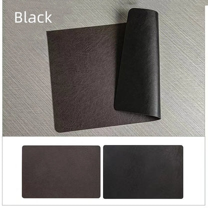 Sets de table design en cuir noir – Résistants et faciles à nettoyer pour une table élégante