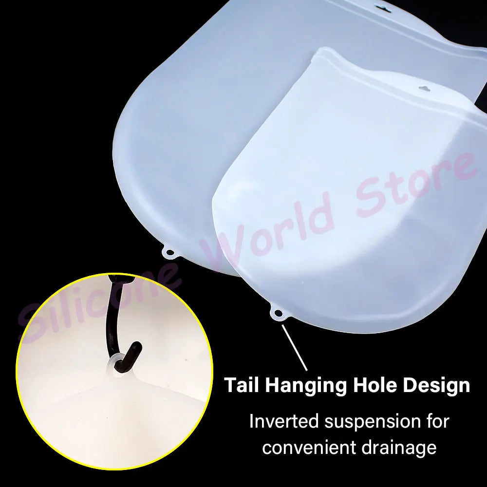 Sac Mélangeur Pâte Silicone – 1,5 kg Réutilisable avec trou de suspension pour un drainage facile