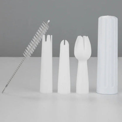 Accessoires pour siphon à Chantilly en Inox – 250 ou 500 ml incluant des embouts et une brosse