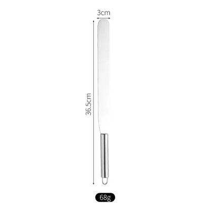 Spatule Coudée à Glaçage en Inox – Droite ou Courbée avec une lame de 36,5 cm et un poids léger de 68 g