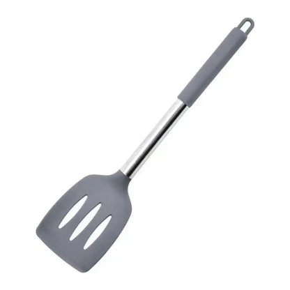 Spatule en silicone résistante à la chaleur pour poêle antiadhésive avec un design ergonomique