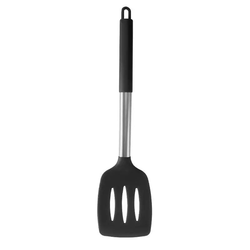 Spatule en silicone résistante à la chaleur avec manche en acier inoxydable