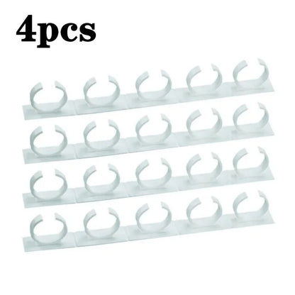 Support à Épices Mural Sans Perçage – Lot de 4 en plastique blanc pour organiser vos épices facilement