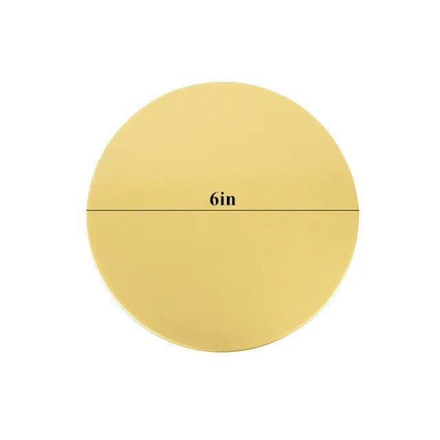Supports à Gâteau Ronds Or Lot de 10, design élégant pour présentations de gâteaux raffinées