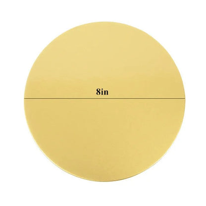 Supports à Gâteau Ronds Or de 8 pouces, Lot de 10, idéal pour la présentation de gâteaux