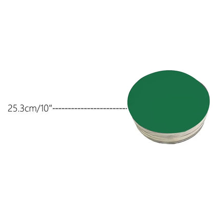 Supports Gâteaux Jetables Solides - Lot de 20 en carton vert de 25,3 cm pour des présentations élégantes