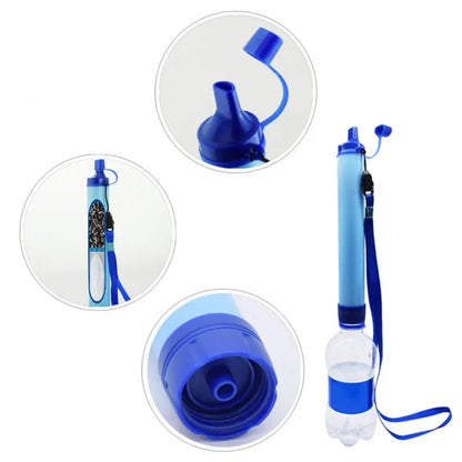 Système de filtration d'eau portable pour kit de survie 72h famille – 3 à 4 personnes avec accessoires pratiques