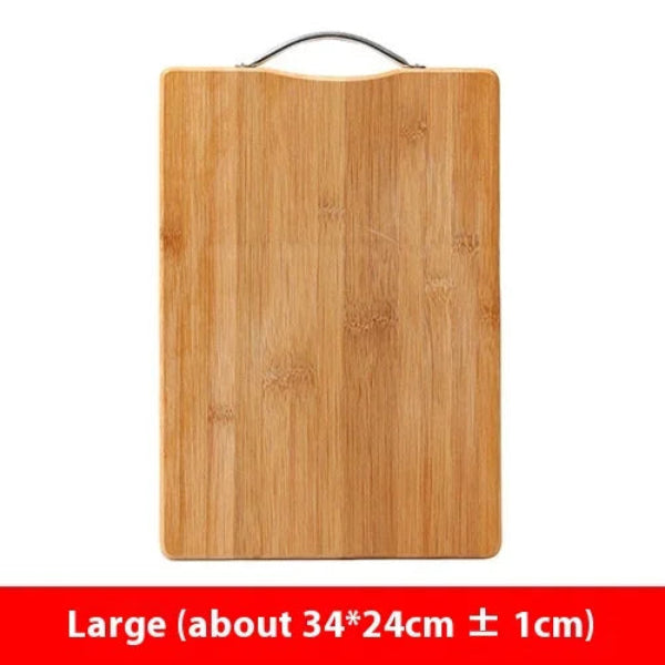 Planche à Découper en Bambou Szkoy – 3 Tailles – Éco-Responsable et Durable, grande taille avec une poignée en métal